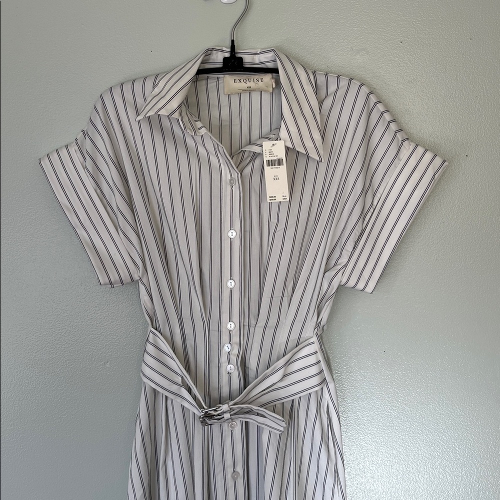THE TOBIE SHIRT DRESS BY EXQUISE: DOUBLE BUCKLE EDITION - Picture 5 of 9